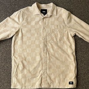 Vans corduroy flannel with pockets on both side